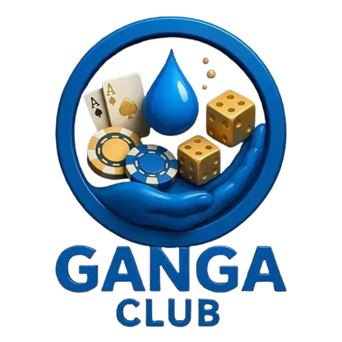 Colorful Ganga Club logo combining fine art and gaming excitement